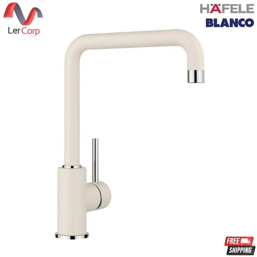 (Häfele) BLANCO MILI 厨房水槽龙头 高颈 J-Spout 360°旋转 Soft White色 型号 569.08.056