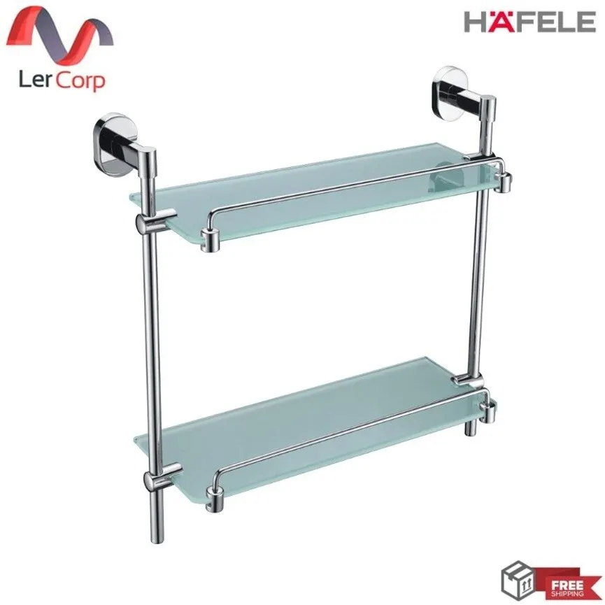 (Hafele) 2-Tier Glass Shelf ECO II (499.98.230)