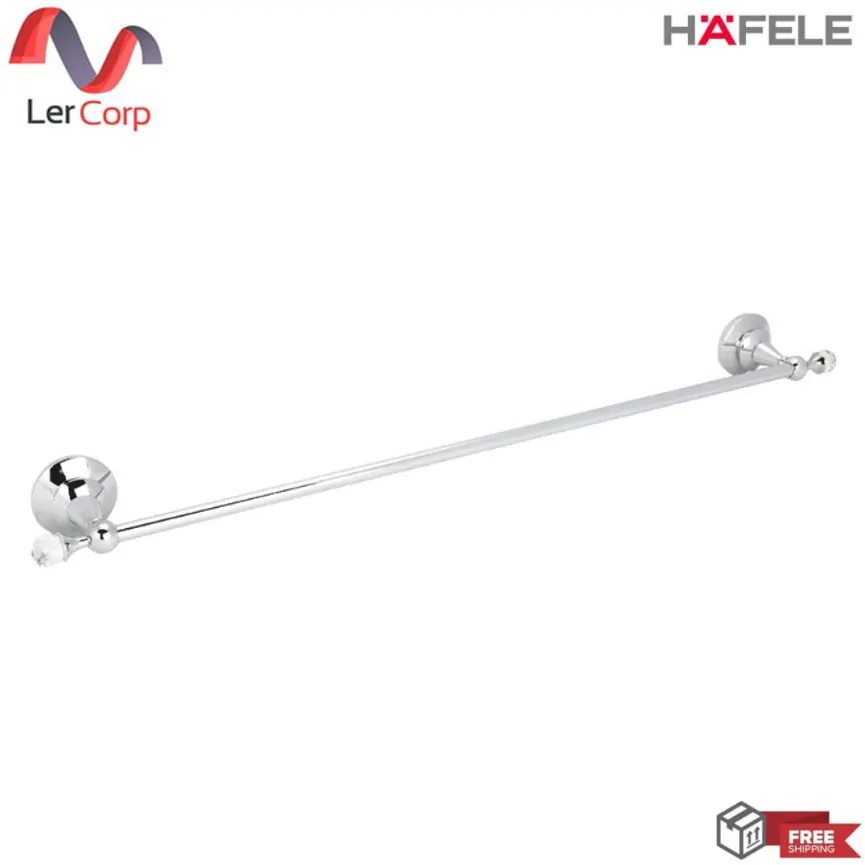 (Hafele) Single Towel Bar 700 mm. Model CRYSTALIO (495.80.056)