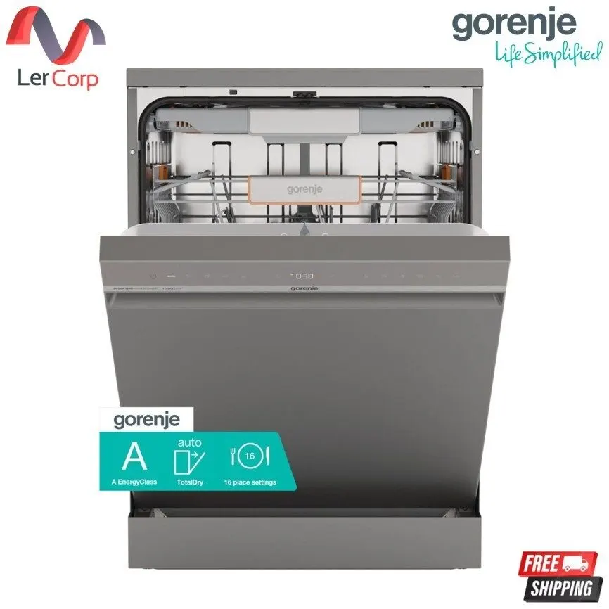 (Gorenje) 60cm A级节能洗碗机 TotalDry 16套餐具容量 型号 GS673A97X