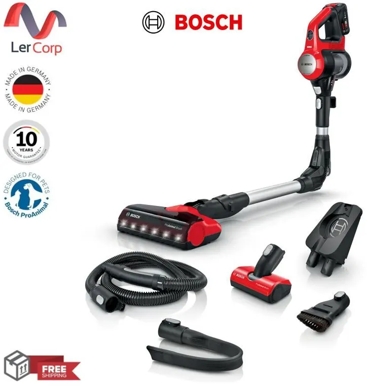 (BOSCH) Unlimited 7 ProAnimal Cordless Vacuum Cleaner Red Model BBS711ANM