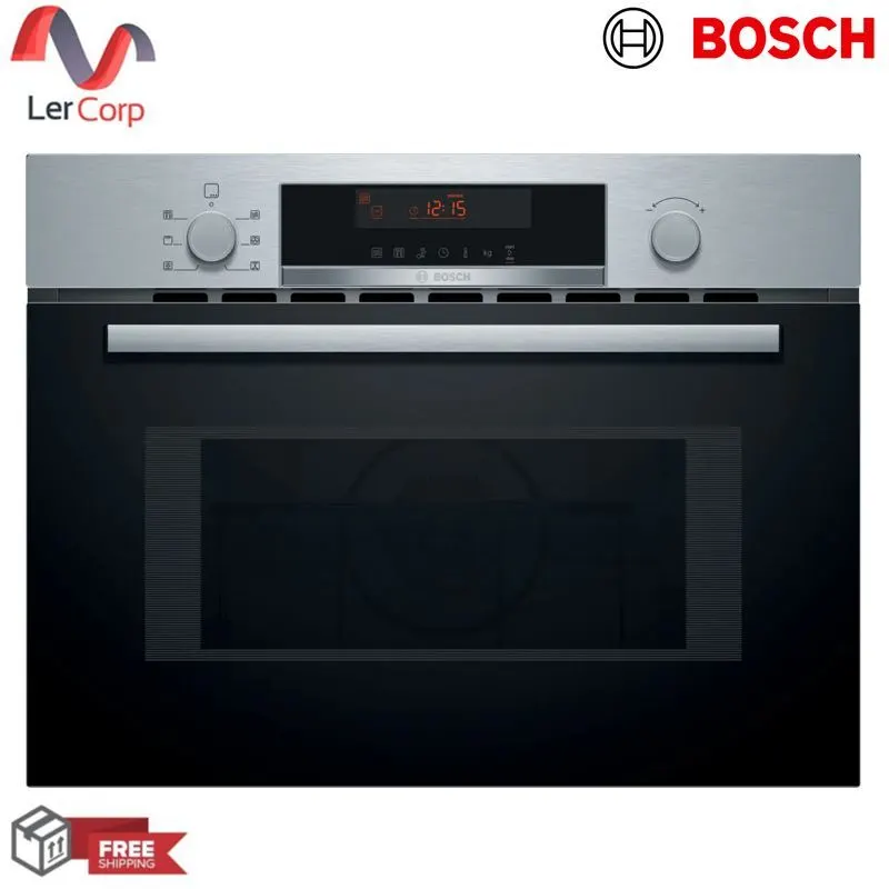 (BOSCH) Built-in Microwave Oven with Hot Air System 60 x 45 cm Stainless Steel Model CMA583MS0B