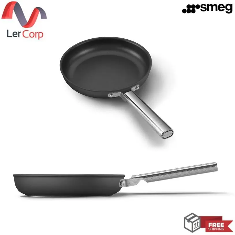 (Smeg) Kitchenware Frypan Model CKFF2601BLM Black