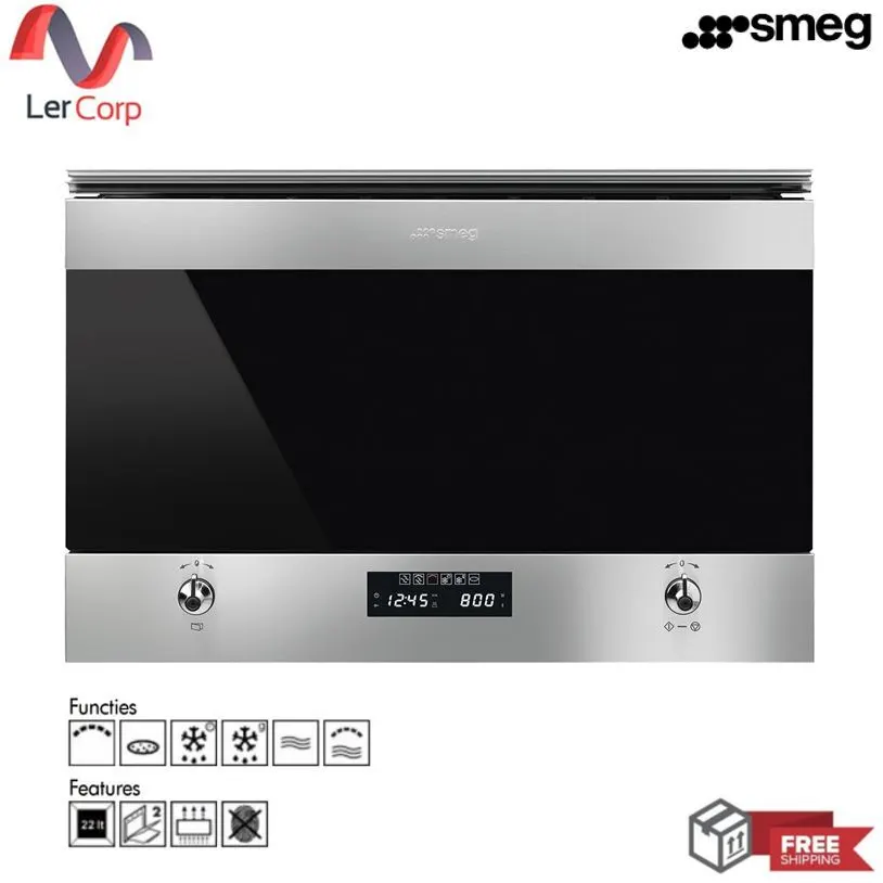 (Smeg) Classic Aesthetic Microwave with Grill MP322X1