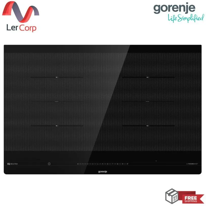 (Gorenje) Induction Cooktop 4 Zones AreaFlex Slider Touch Control IS846BG