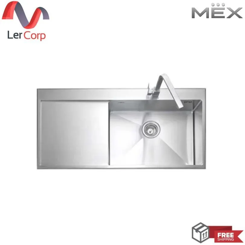 (MEX) Single Bowl Drop-In Sink with Drainboard SCS1001
