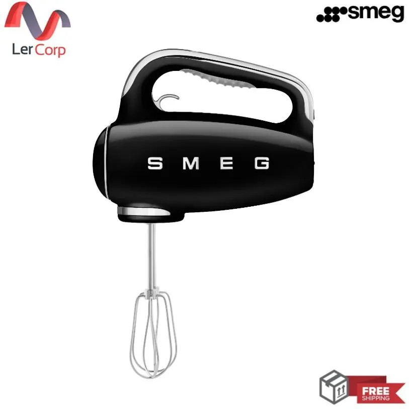 (Smeg) Hand Mixer, Black, Model HMF01BLEU