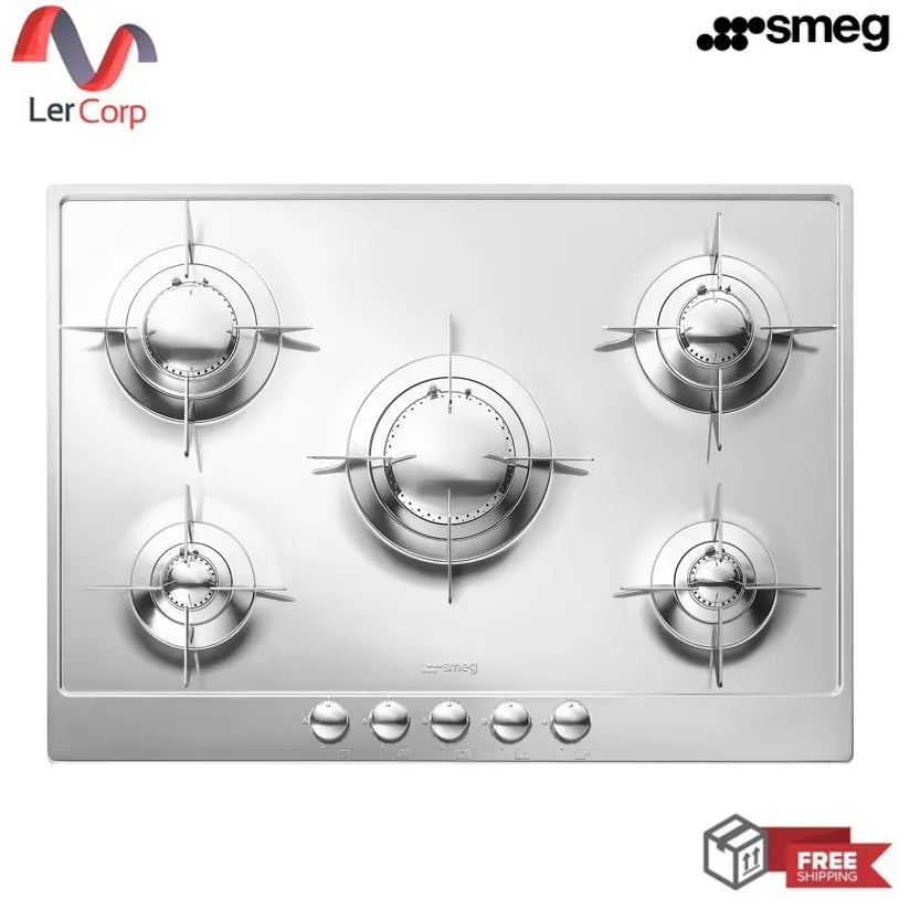 (Smeg) Smeg Gas Hob Model P705ES Piano Design