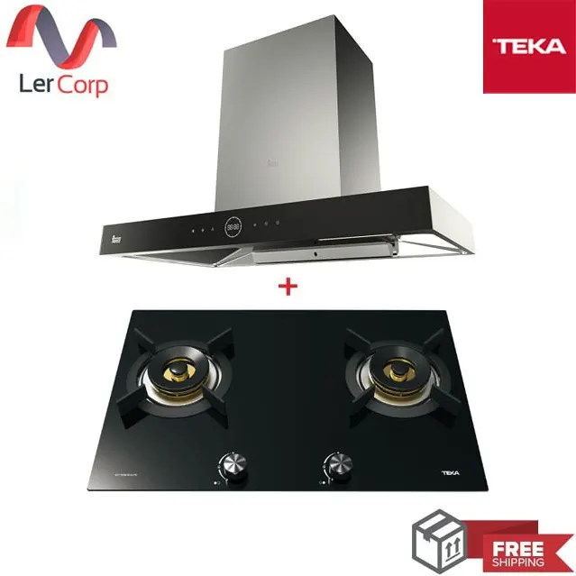 (TEKA) 抽油烟机型号 DHW 90 MSO VULKAN + 双头煤气炉型号 GFI 78 2G AI AL TR