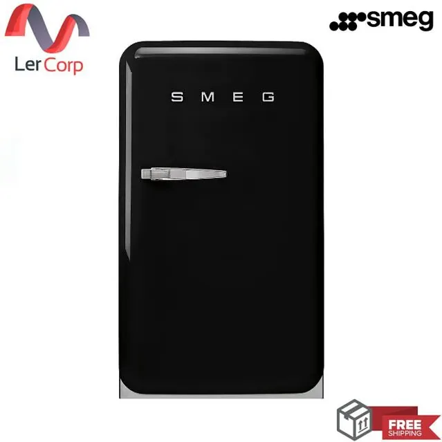 (Smeg) Smeg 50's Retro Refrigerator Model FAB10RBL5 Black