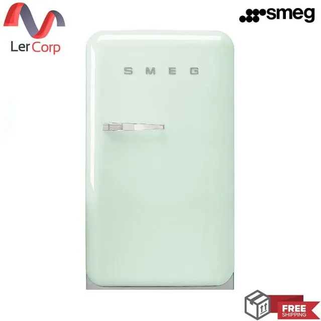 (Smeg) Smeg 50's Retro Refrigerator Model FAB10RPG5 Pastel Green