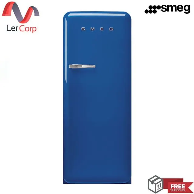 (Smeg) Refrigerator 50's Retro Style Aesthetic Model FAB28RBE5 Blue