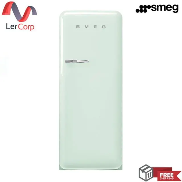 (Smeg) Refrigerator 50's Retro Style Aesthetic Model FAB28RPG5 Pastel Green