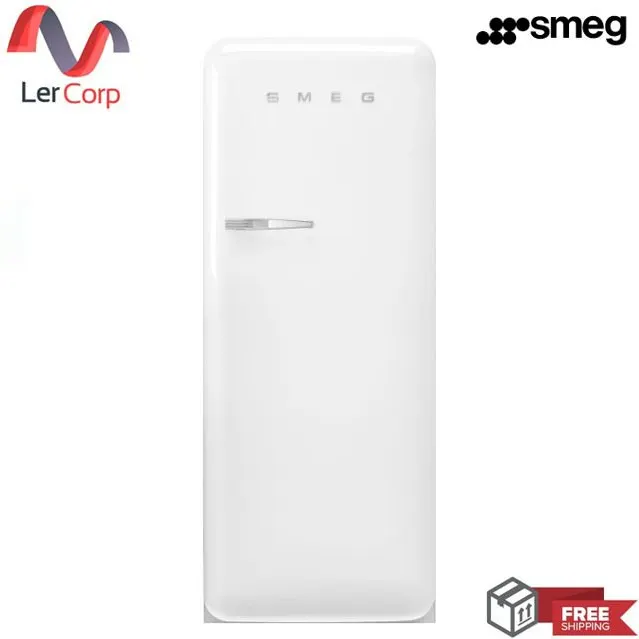 (Smeg) Refrigerator 50's Retro Style Aesthetic Model FAB28RWH5 White