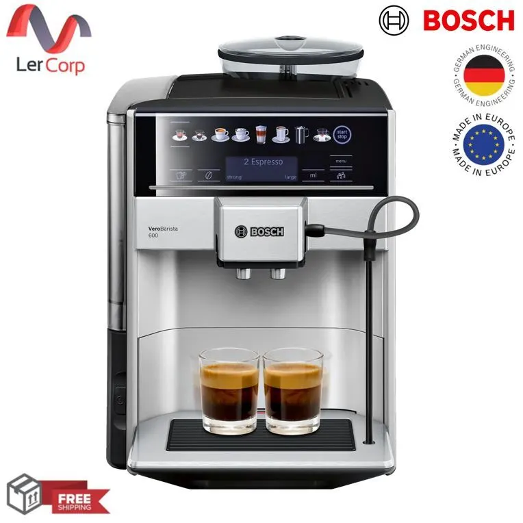 (BOSCH) Vero Barista 600 Automatic Coffee Machine Silver TIS65621RW