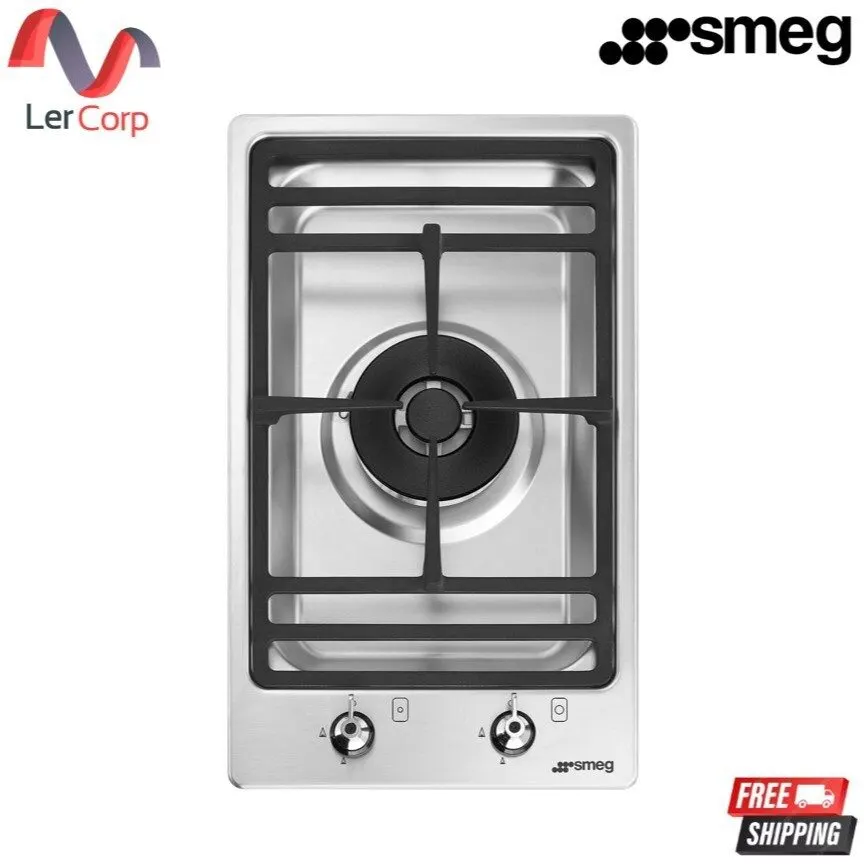 (Smeg) Domino Gas Hob Classic Aesthetic Model PGF31G2