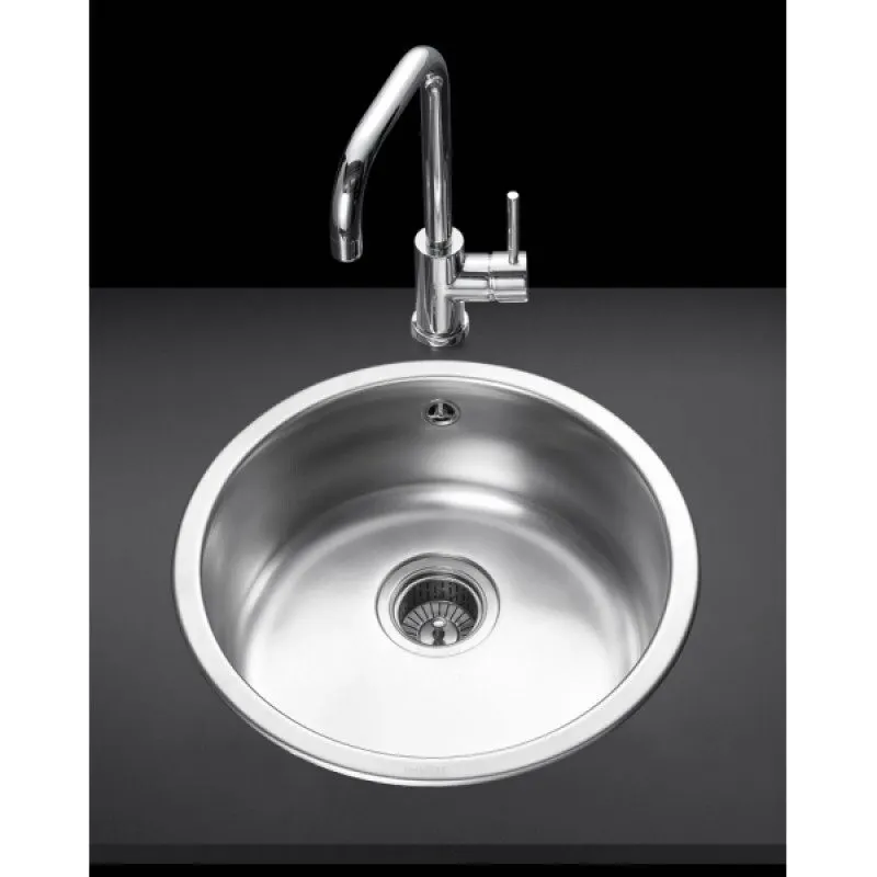 Round Single Bowl Kitchen Sink 45 cm Model R4B