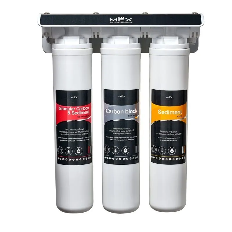 (MEX) Drinking Water Filter System Micro Filtration (MF) 3-Stage 1 Micron Fine Filtration (MF-03)