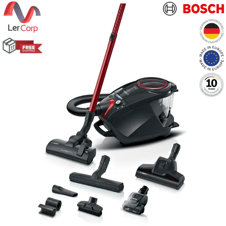 (Bosch) Box Vacuum Cleaner 800 Watt 3 Liter (Black) Model BGS7POW2