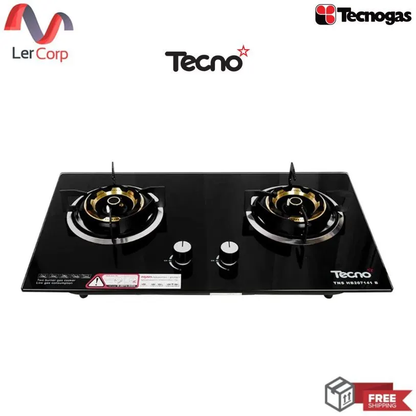 (Tecnogas) Tecnostar Gas Cooktop 2 Burners 71 cm Model TNS HB 207141 B