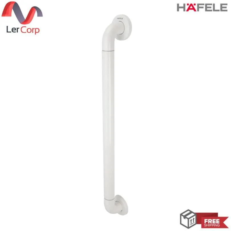 (Hafele) Straight Grab Bar 600 mm. nylon white (499.68.215)