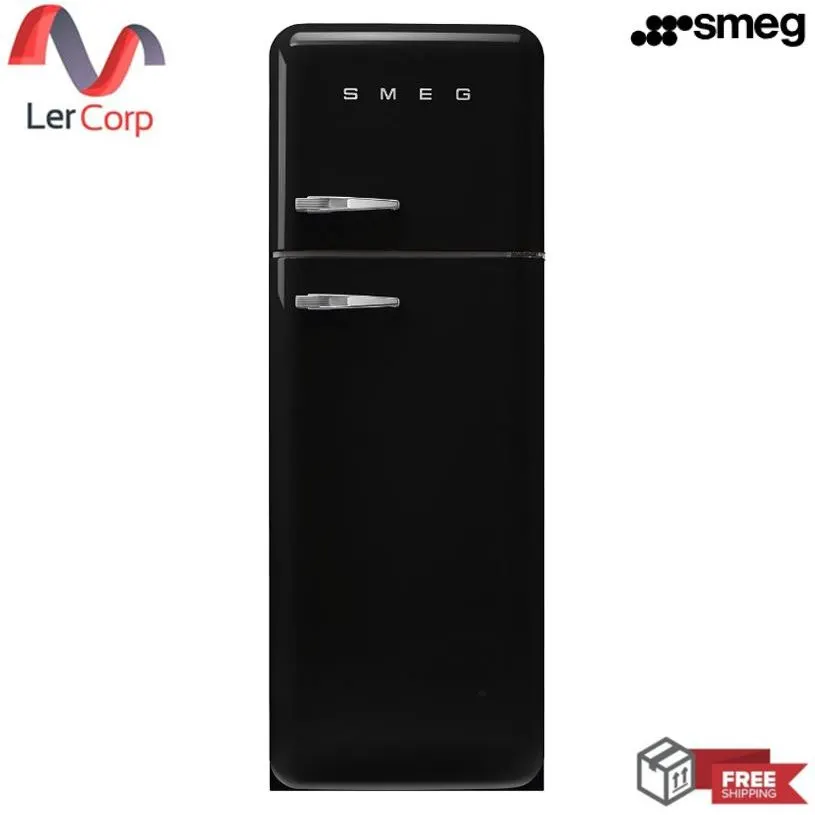 (Smeg) Smeg 50's Retro Style Refrigerator Model FAB30RBL5 Black