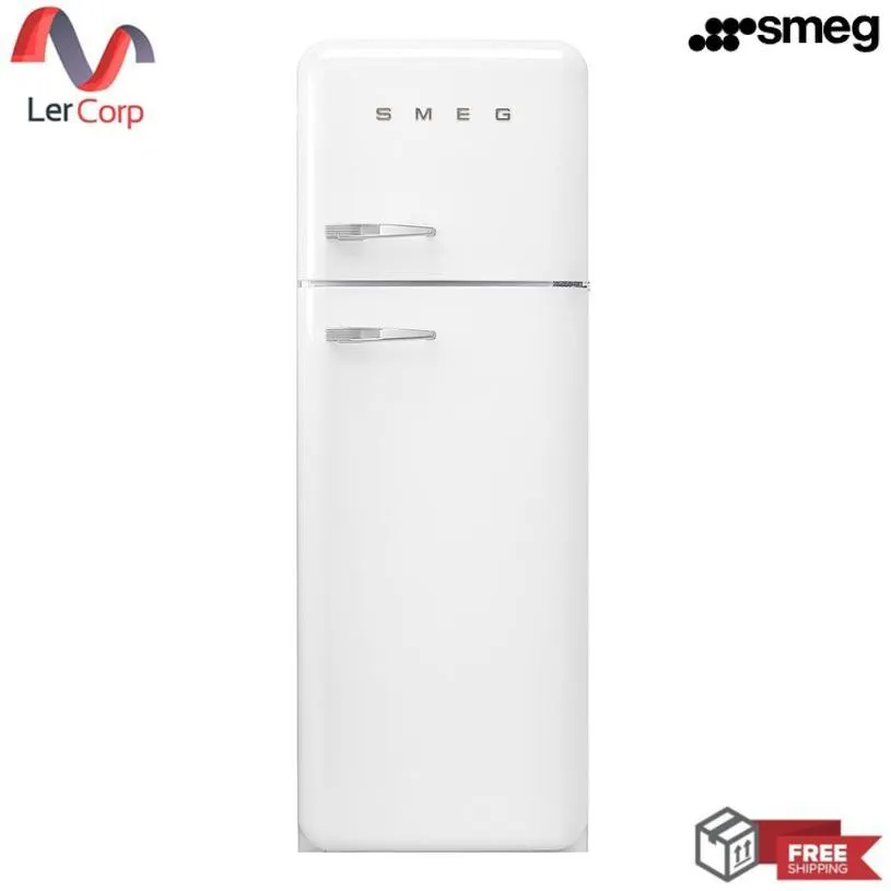 (Smeg) 50's Retro Style Refrigerator Model FAB30RWH5 White