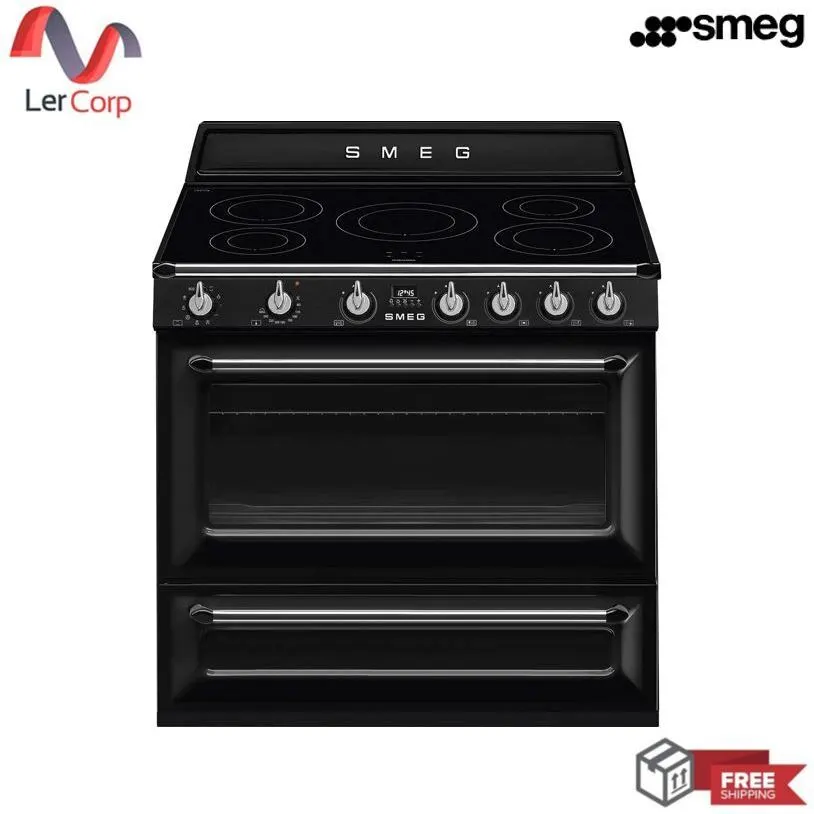 (Smeg) Victoria Aesthetic Induction Cooker TR90IBL2 90x60 cm
