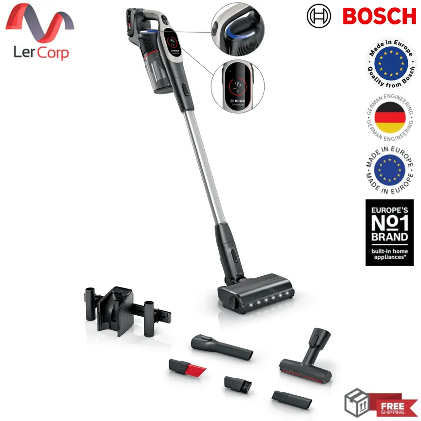 (Bosch) Unlimited 9 Cordless Vacuum Cleaner Gray BCS931GAC