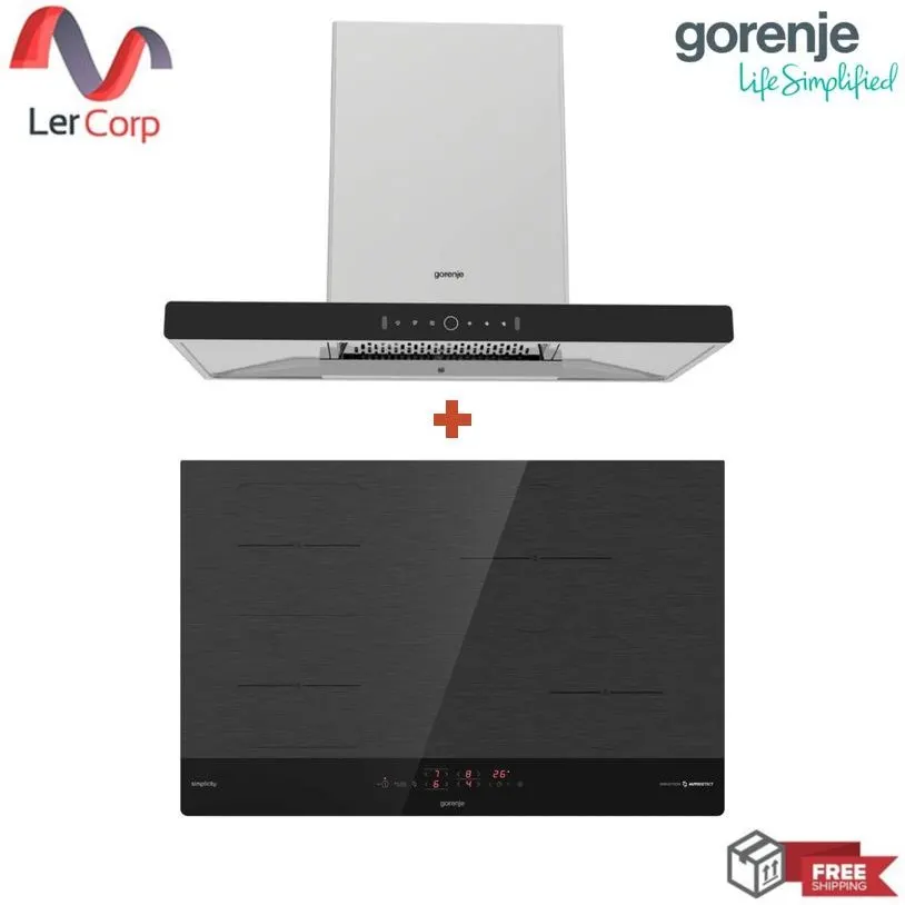 (Gorenje) เครื่องดูดควัน PWHT94XGB + เตาอินดักชั่น GI6421SYB