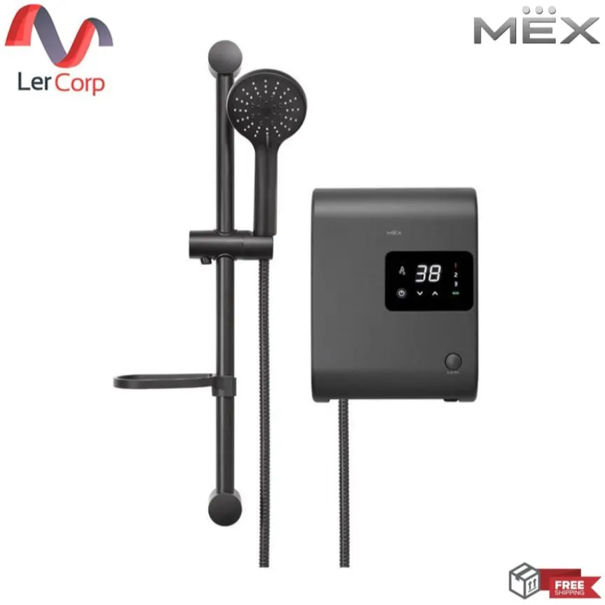 (Mex) เครื่องทำน้ำอุ่น รุ่น CUBE 5E (DMB) สี METALLIC BLACK : 5100W