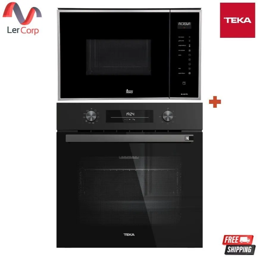 (Teka) เตาอบ Multifunction รุ่น NEO HSB 6350 FBK + ไมโครเวฟ+ย่าง ติดตั้งในตู้ แผงควบคุมระบบสัมผัส ขนาด 25 ลิตร รุ่น ML 825 TFL