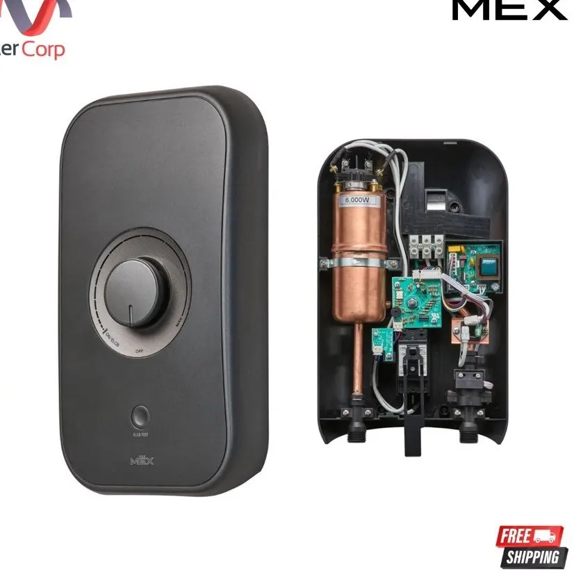 (Mex) เครื่องทำน้ำอุ่น CODE 6E (MB) S 6000 วัตต์ สีดำ
