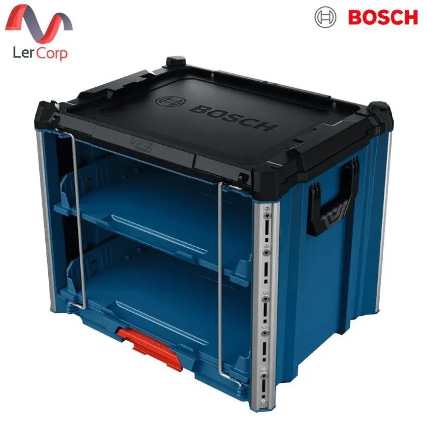 (Bosch PT) กล่องจัดเก็บเครื่องมือ พร้อม ระบบปลดล็อคได้ได้วยมือเดียว รุ่น L-BOXX Contractor Rack 2