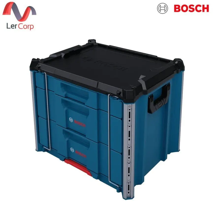 (Bosch PT) กล่องจัดเก็บเครื่องมือ พร้อม ระบบปลดล็อคได้ได้วยมือเดียว รุ่น L-BOXX Contractor Drawer 3
