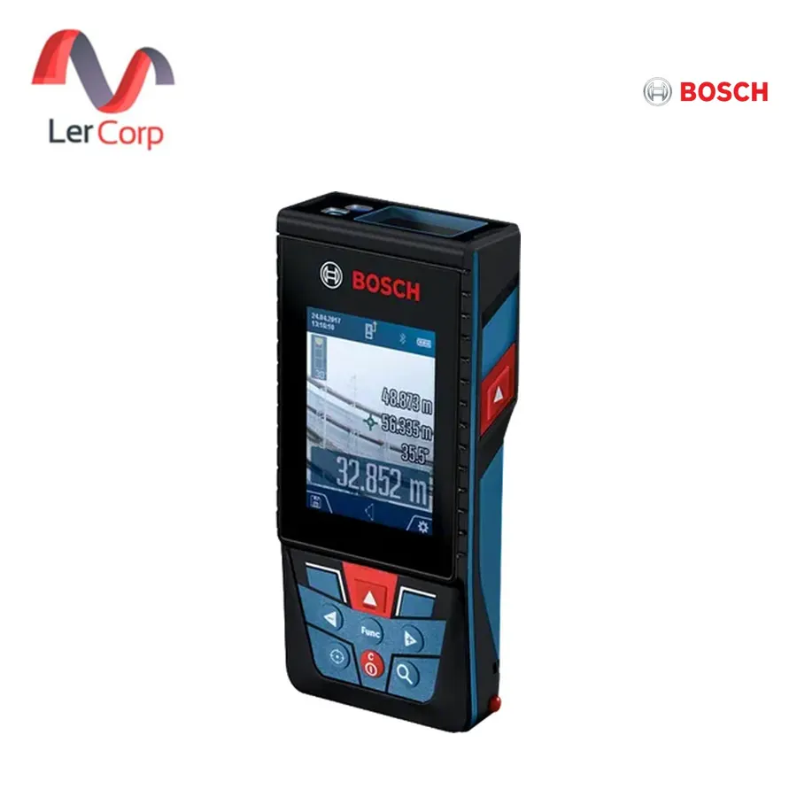 (Bosch PT) เครื่องวัดระยะด้วยเลเซอร์ วัดไกล 150 ม. กล้องดิจิตอลในตัว จอ IPS 2.8" เชื่อมต่อ Bluetooth (PRO GLM 150 C)