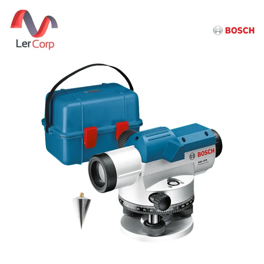 (Bosch PT) เครื่องปรับระนาบแบบออปติคอล กำลังขยาย 32 เท่า ระยะทำงาน 120 ม. กันฝุ่นกันน้ำ IP54 (PRO GOL 32 D)