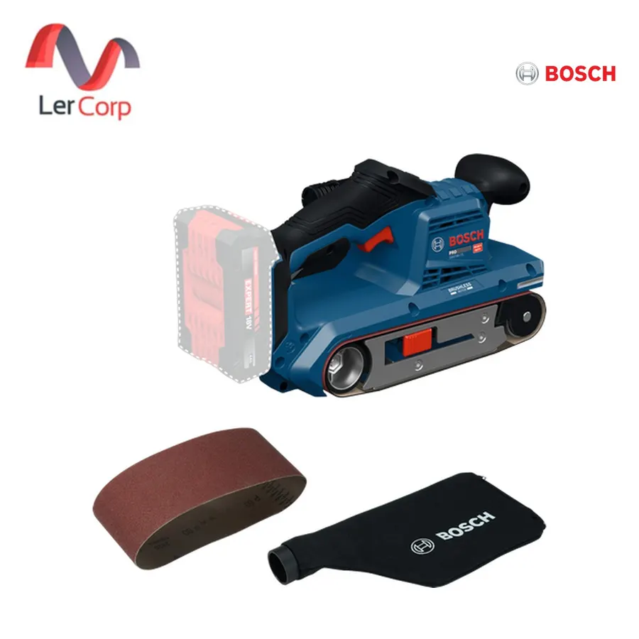 (Bosch PT) เครื่องขัดกระดาษทรายสายพานไร้สาย 18V มอเตอร์ไร้แปรงถ่าน หน้ากว้าง 75 มม. (PRO GBS18V-75)