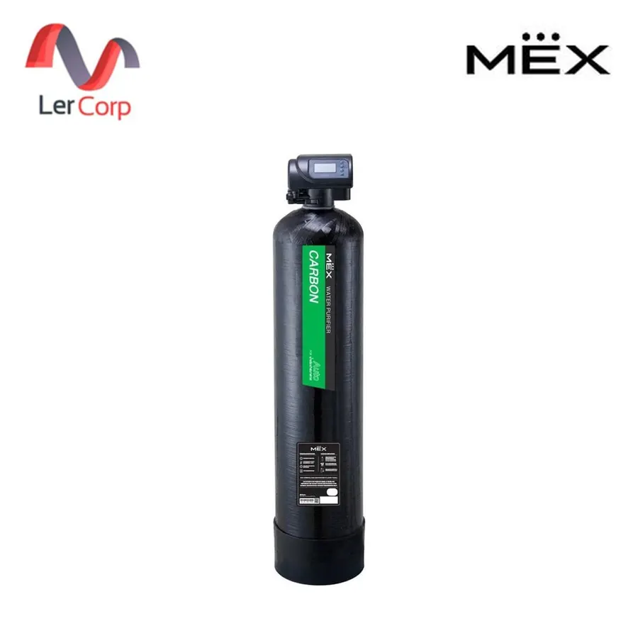 (Mex) เครื่องกรองน้ำใช้ สารกรองคาร์บอน ระบบล้างสารกรองอัตโนมัติ ถัง 10x44 นิ้ว (APC-1044-ELCD)