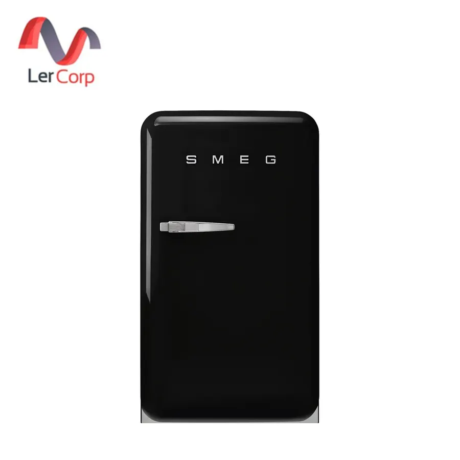 (Smeg) ตู้เย็น 1 ประตู สไตล์เรโทร 50's ความจุ 122 ลิตร สีดำ (FAB10RBL6)