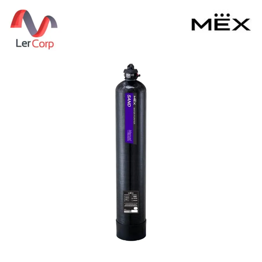 (Mex) เครื่องกรองน้ำใช้ สารกรอง Sand Filter 30 ไมครอน ถัง FRP 10x54 นิ้ว (MPS-1054-R)