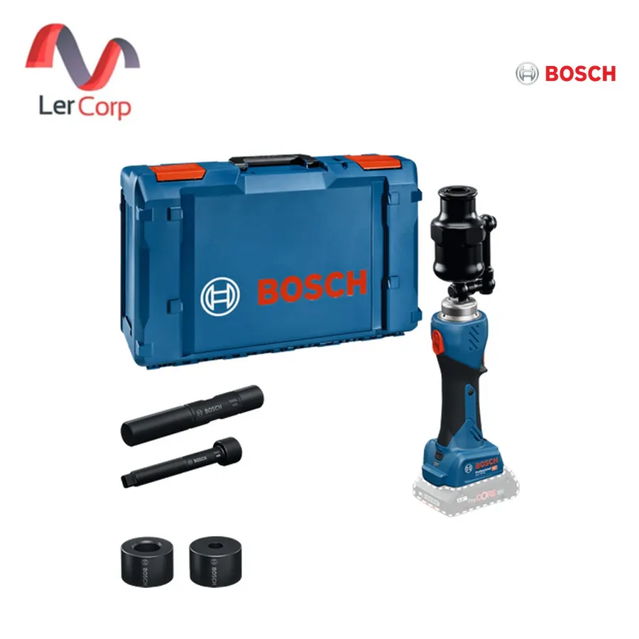 (Bosch PT) เครื่องมือตอกระบบไฮดรอลิกไร้สาย 18V แรงตอก 60 kN ตอกเหล็กหนา 3 มม. (GLH 18V-60 (0 601 9P0 200))