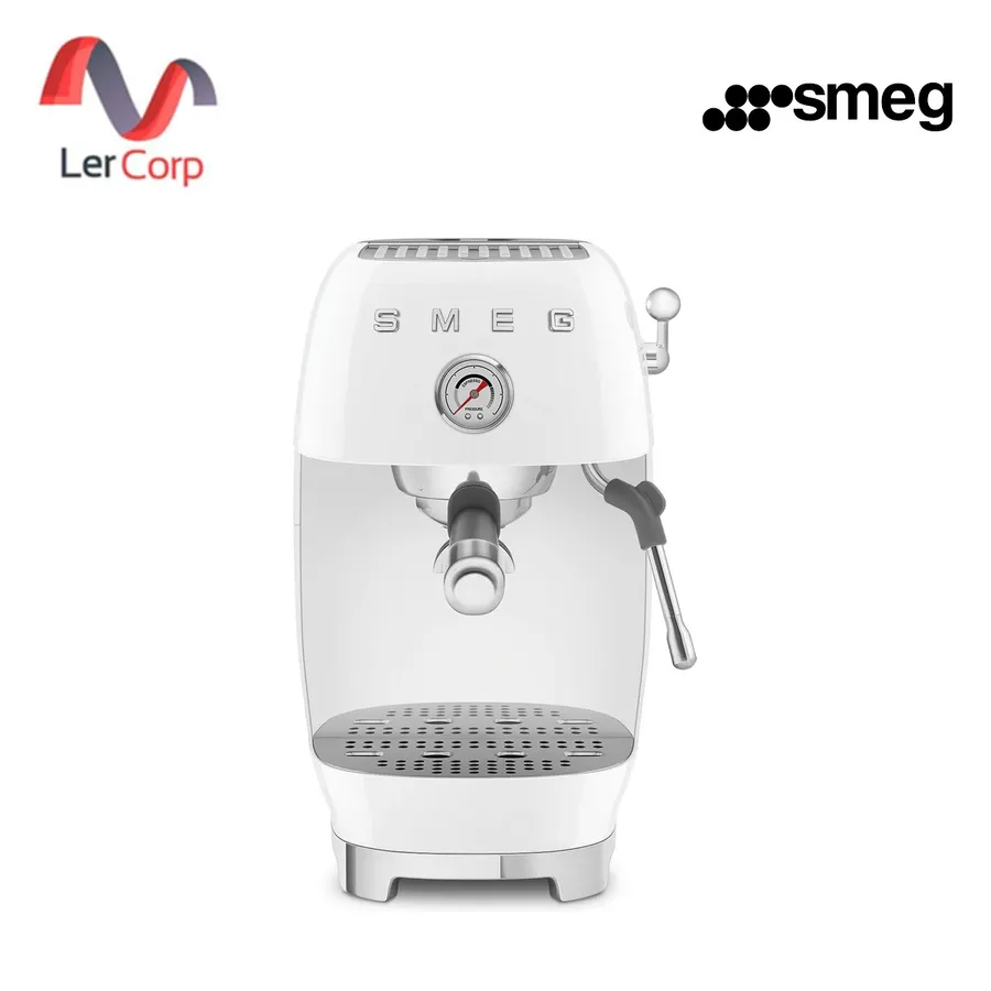 (Smeg) เครื่องชงกาแฟเอสเพรสโซ พร้อมฟังก์ชันโคลด์บรูว์ ดีไซน์ 50's Style สีขาว (ECF03WHEU)