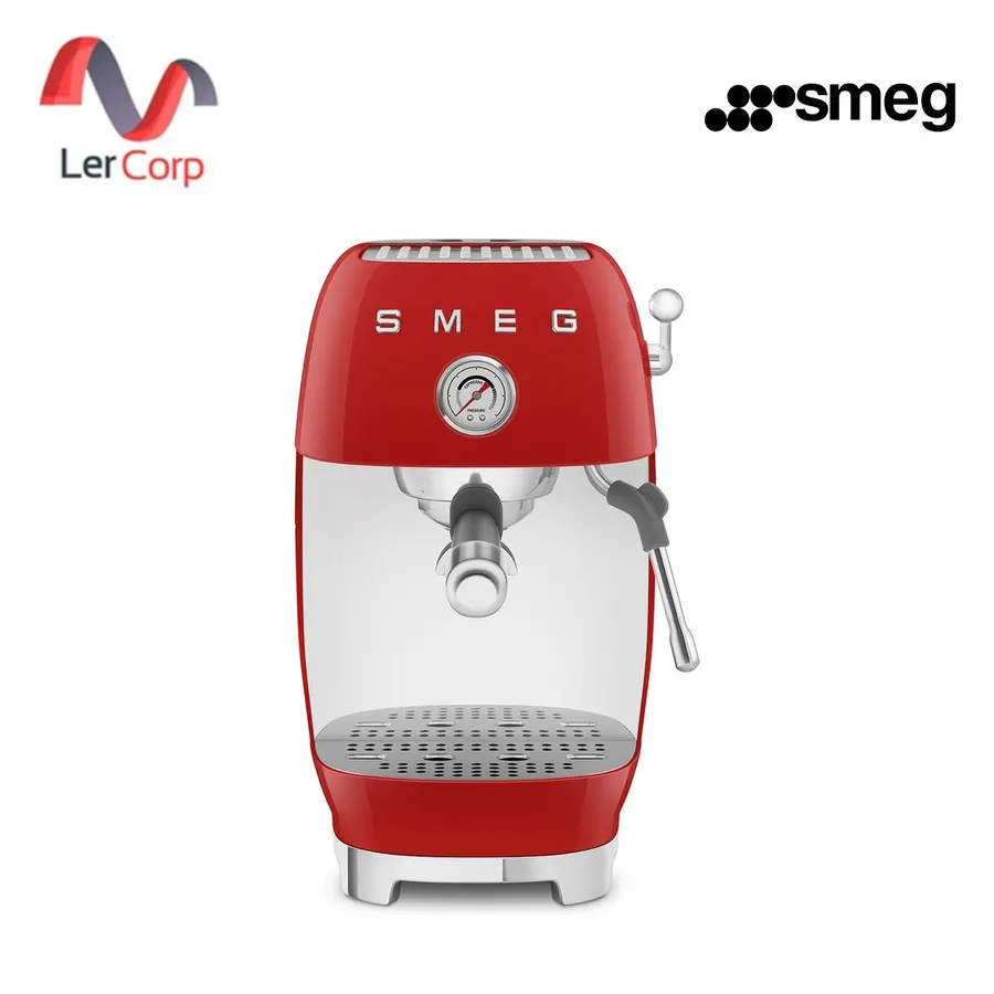 (Smeg) เครื่องชงกาแฟเอสเพรสโซ สไตล์ 50's พร้อมฟังก์ชันชงกาแฟโคลด์บรูว์ สีแดง (ECF03RDEU)