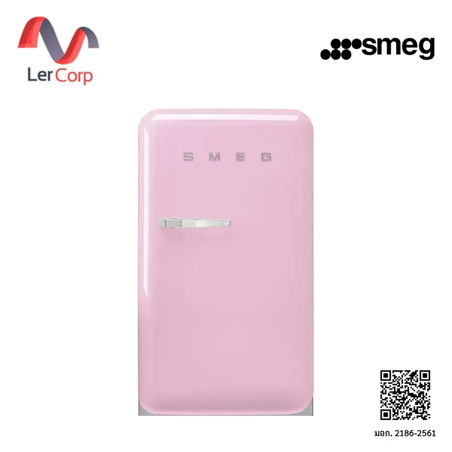 (Smeg) ตู้เย็น 1 ประตู สไตล์ 50's Retro สีชมพู (FAB10RPK6)