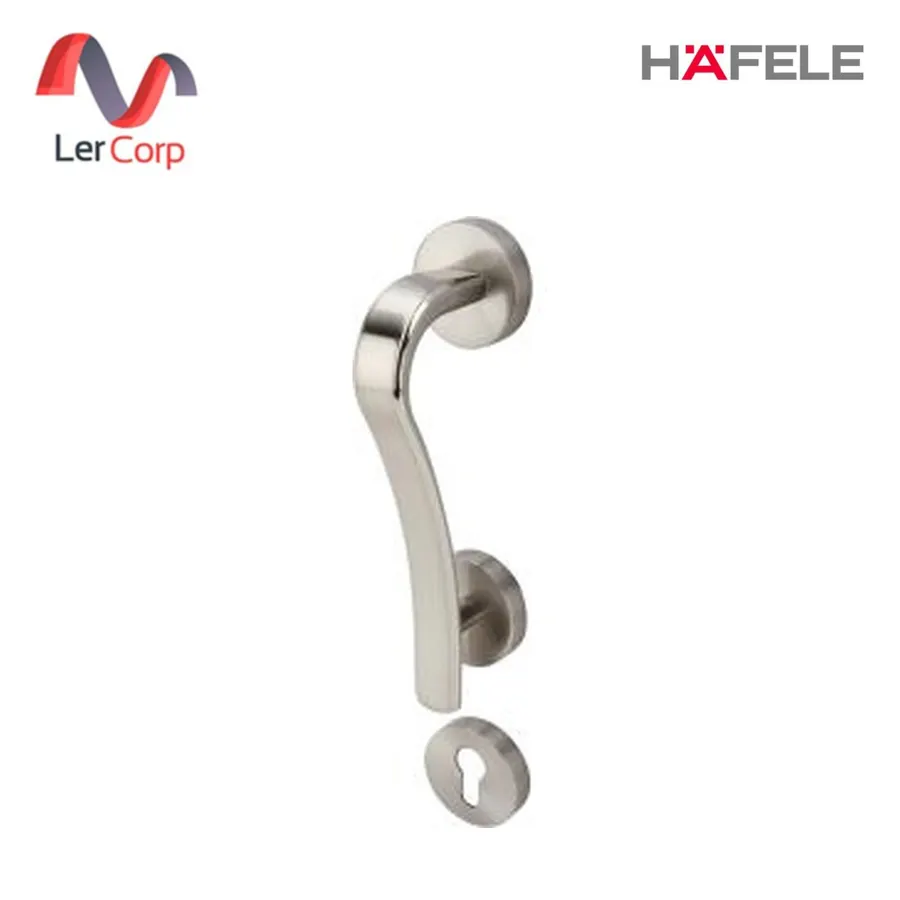 (Hafele) มือจับประตูบานเลื่อน สีนิเกิลเงา (499.94.270)