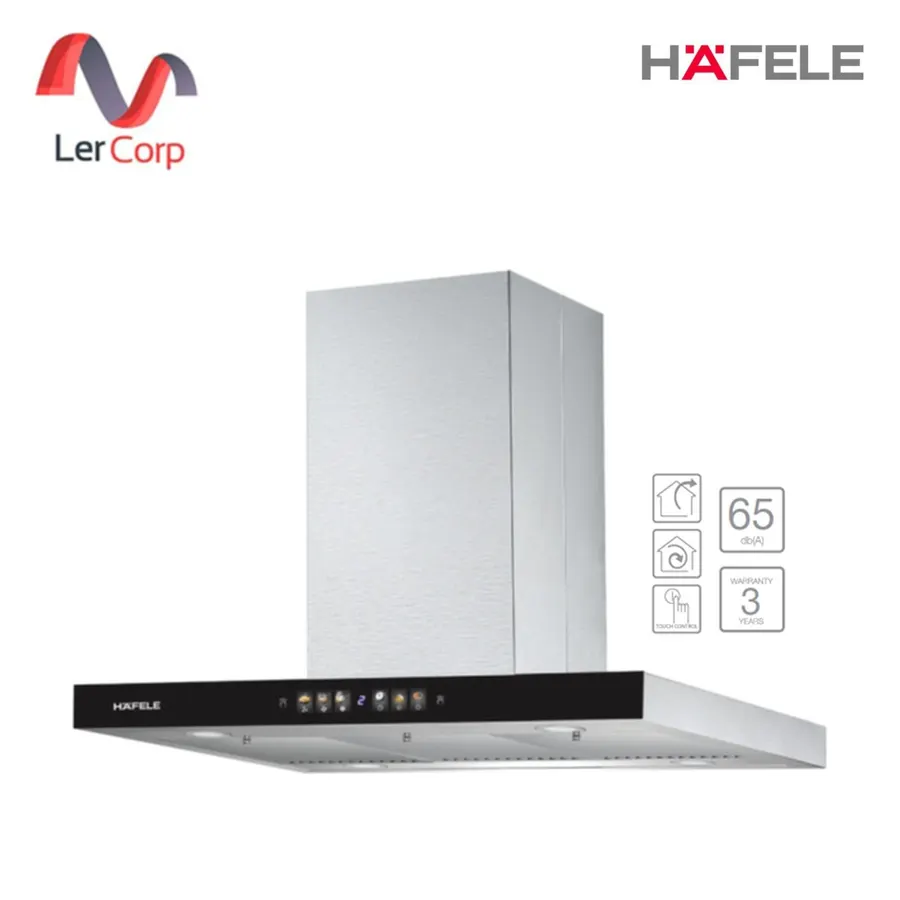(Hafele) เครื่องดูดควันแบบติดกลางห้อง ซีรีย์ AURELIA ควบคุมสัมผัส จอ LED สองด้าน เซ็นเซอร์เคลื่อนไหว (495.38.400)