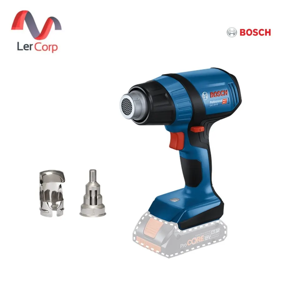 (Bosch PT) เครื่องเป่าลมร้อนไร้สาย อุณหภูมิ 2 ระดับ 300/500°C พร้อมไฟ LED (PRO GHG 18V-50)