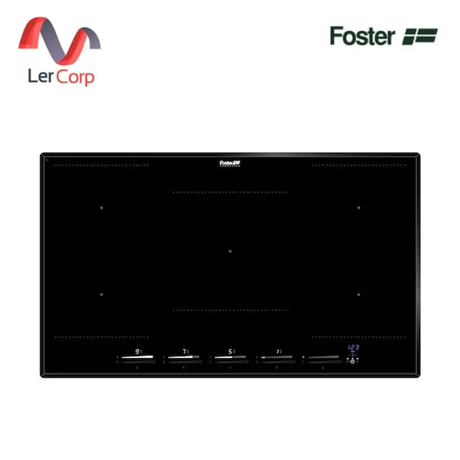 (Foster) เตาแม่เหล็กไฟฟ้า 5 หัว กระจกเซรามิคสีดำ 86 ซม. พร้อมฟังก์ชัน Powerboost (7384 646)