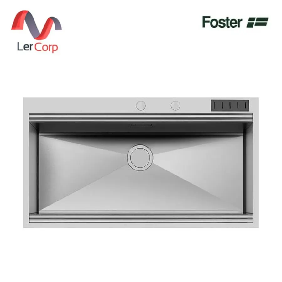 (Foster) อ่างล้างจานสแตนเลส 1 หลุม ไม่มีที่พักจาน ลึก 56 ซม. สแตนเลส AISI 304 (1017 055)